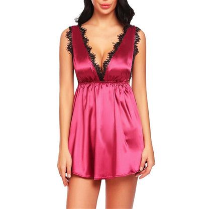 Women Sexy Bra Nightdress Nightwear Lingerie Nightwear Nightdress