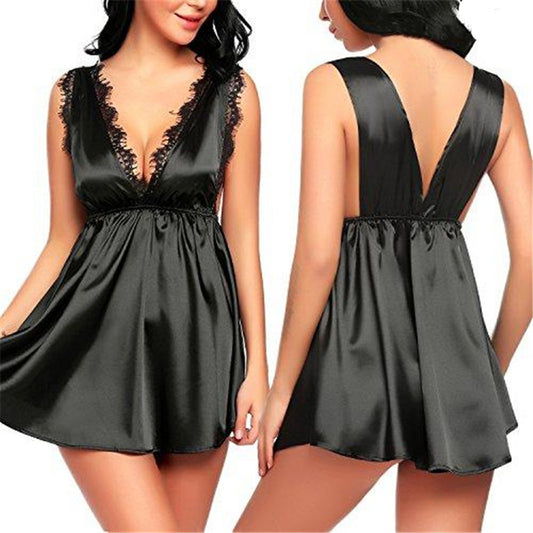 Women Sexy Bra Nightdress Nightwear Lingerie Nightwear Nightdress