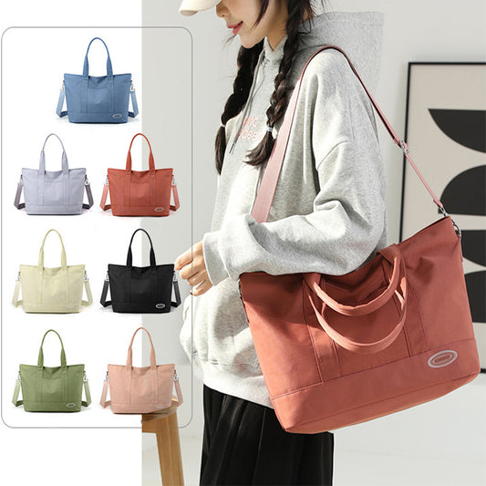 Large Capacity Tote Bag New Shoulder Bag Casual Korean Style Trendy Solid Color Handbags For Women