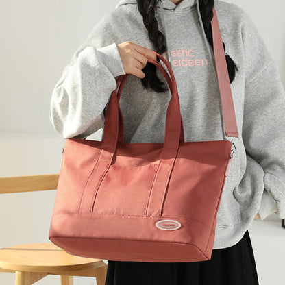 Large Capacity Tote Bag New Shoulder Bag Casual Korean Style Trendy Solid Color Handbags For Women